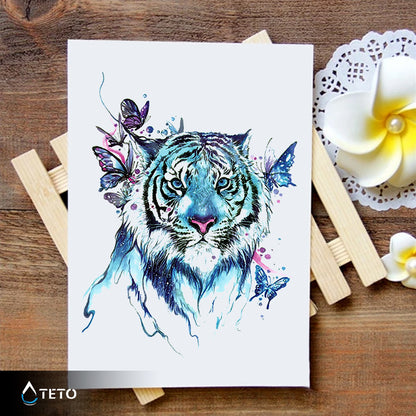 Tigre adorabile - TETO Tatuaggi Temporanei