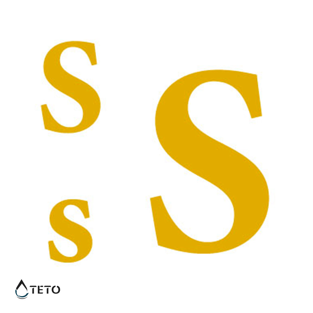 Lettera S - set - TETO Tatuaggi Temporanei