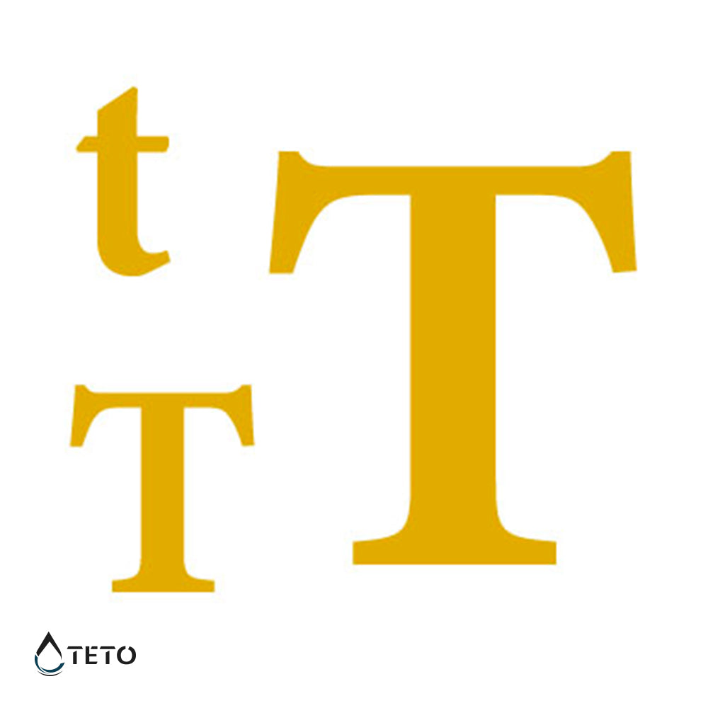 Lettera T - set - TETO Tatuaggi Temporanei