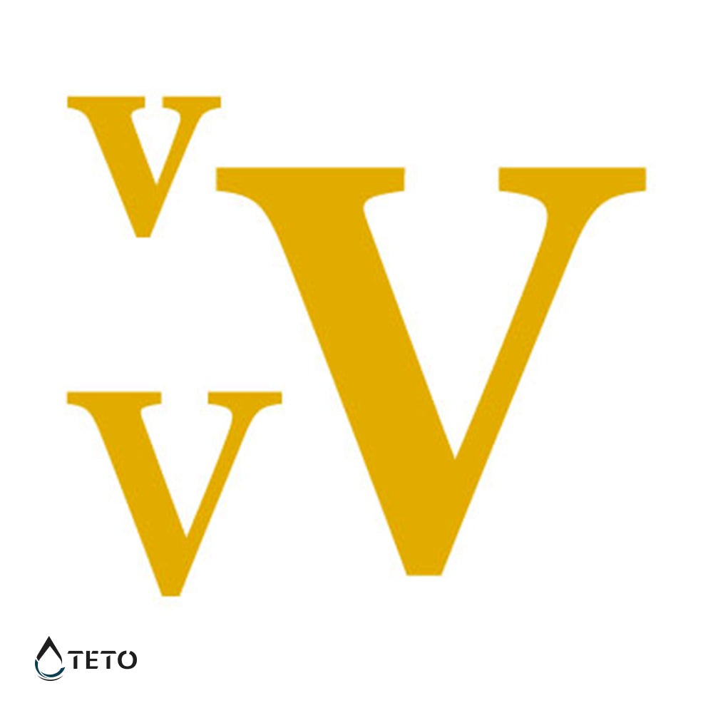 Lettera V - set - TETO Tatuaggi Temporanei