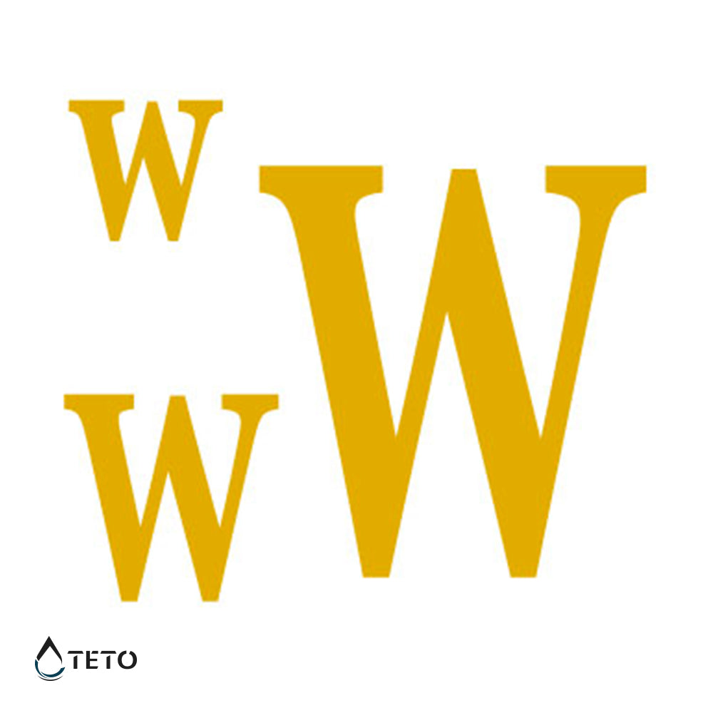 Lettera W - set - TETO Tatuaggi Temporanei