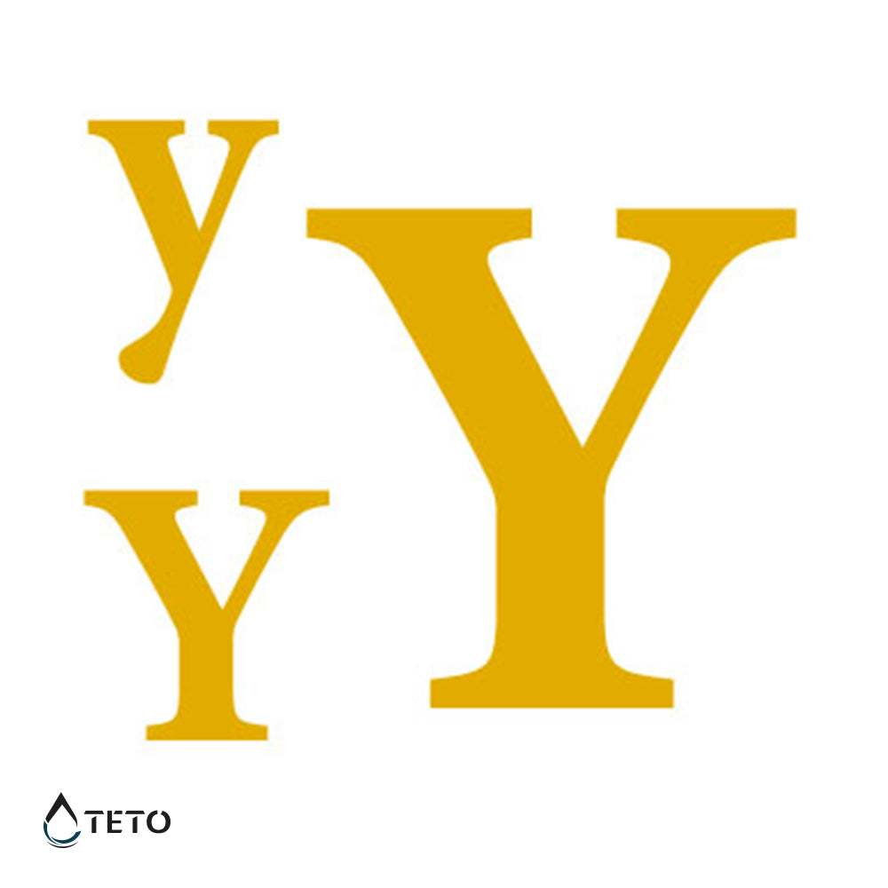 Lettera Y - set - TETO Tatuaggi Temporanei
