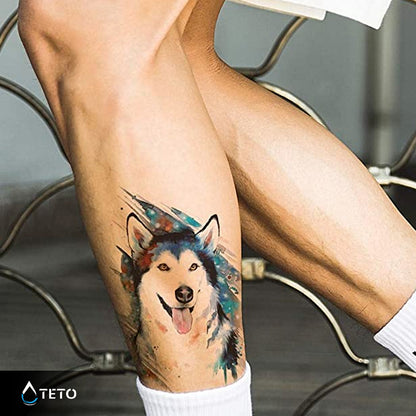 Cane Husky - TETO Tatuaggi Temporanei
