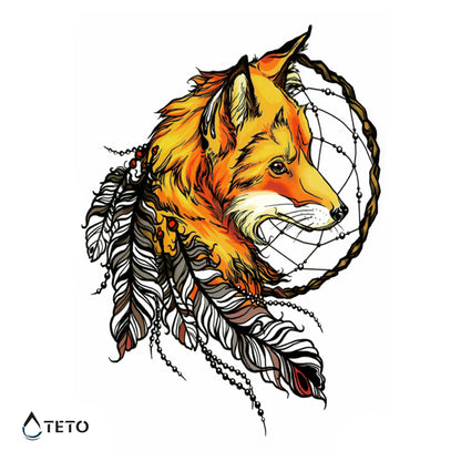 Acchiappasogni - volpe - TETO Tatuaggi Temporanei