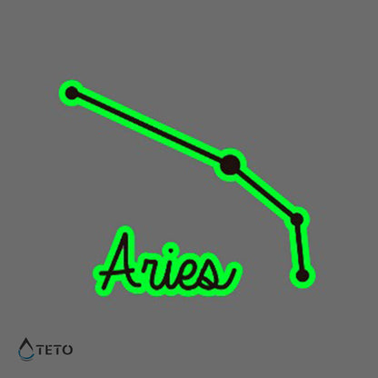 Ariete - Brilla nel buio - TETO Tatuaggi Temporanei