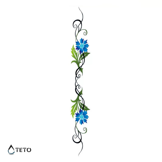 Catena di fiori – Tipo A - TETO Tatuaggi Temporanei