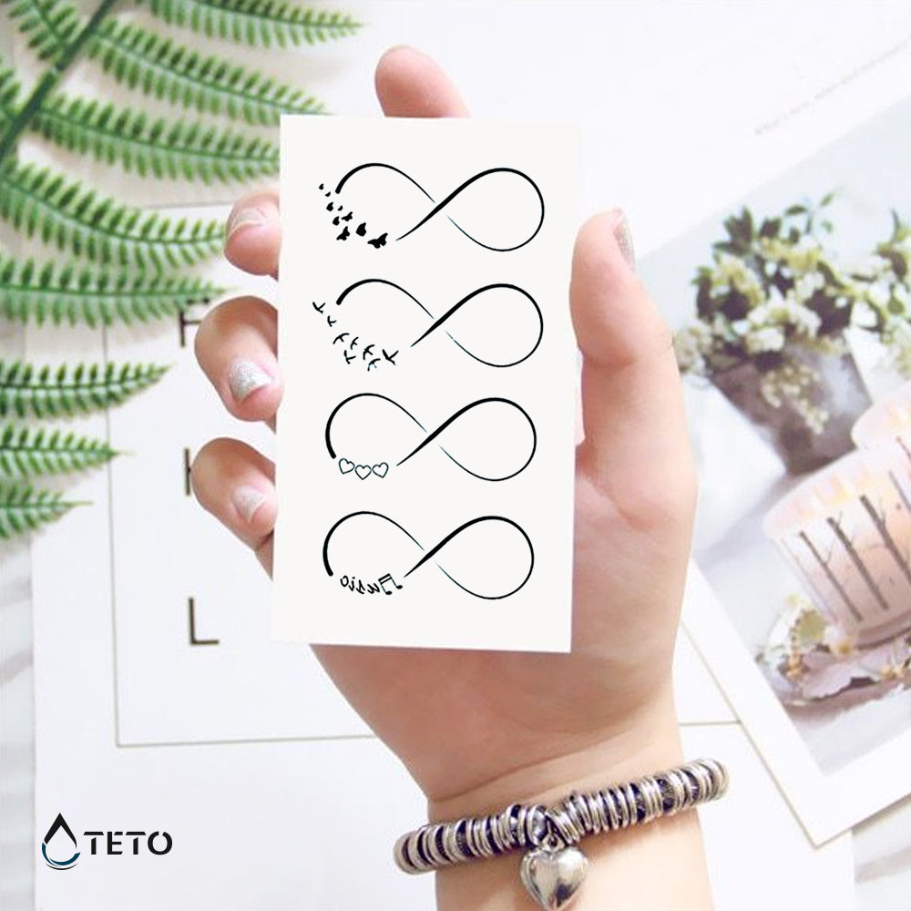 Infinito - set – Tipo B - TETO Tatuaggi Temporanei