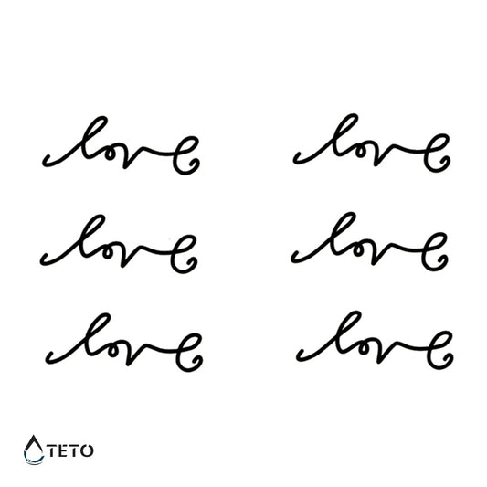 Amore – Love - set - TETO Tatuaggi Temporanei