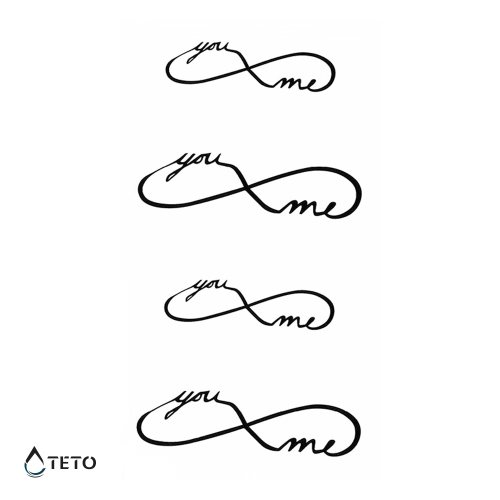 Infinito - Noi due per sempre – set - TETO Tatuaggi Temporanei
