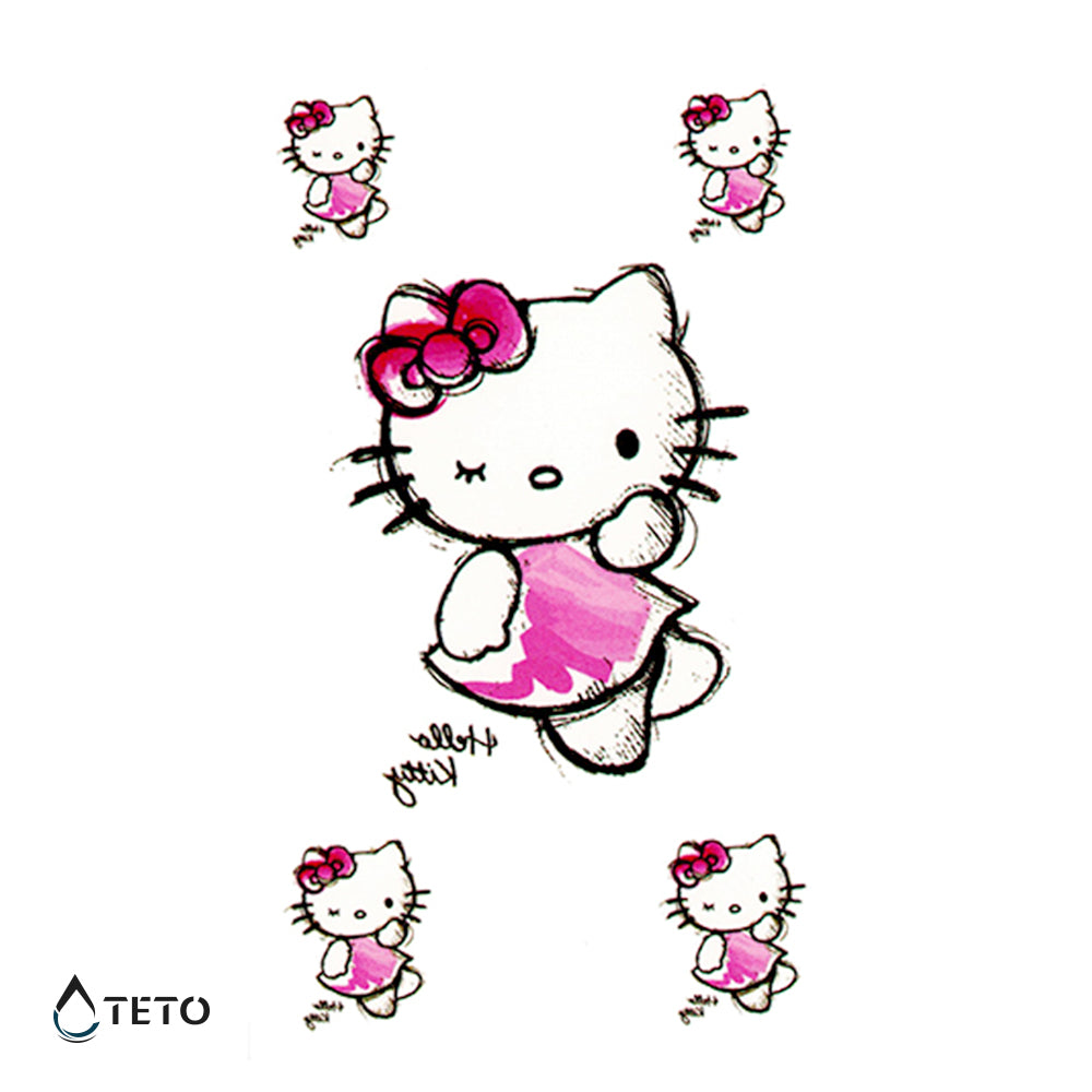 Hello Kitty – set - TETO Tatuaggi Temporanei