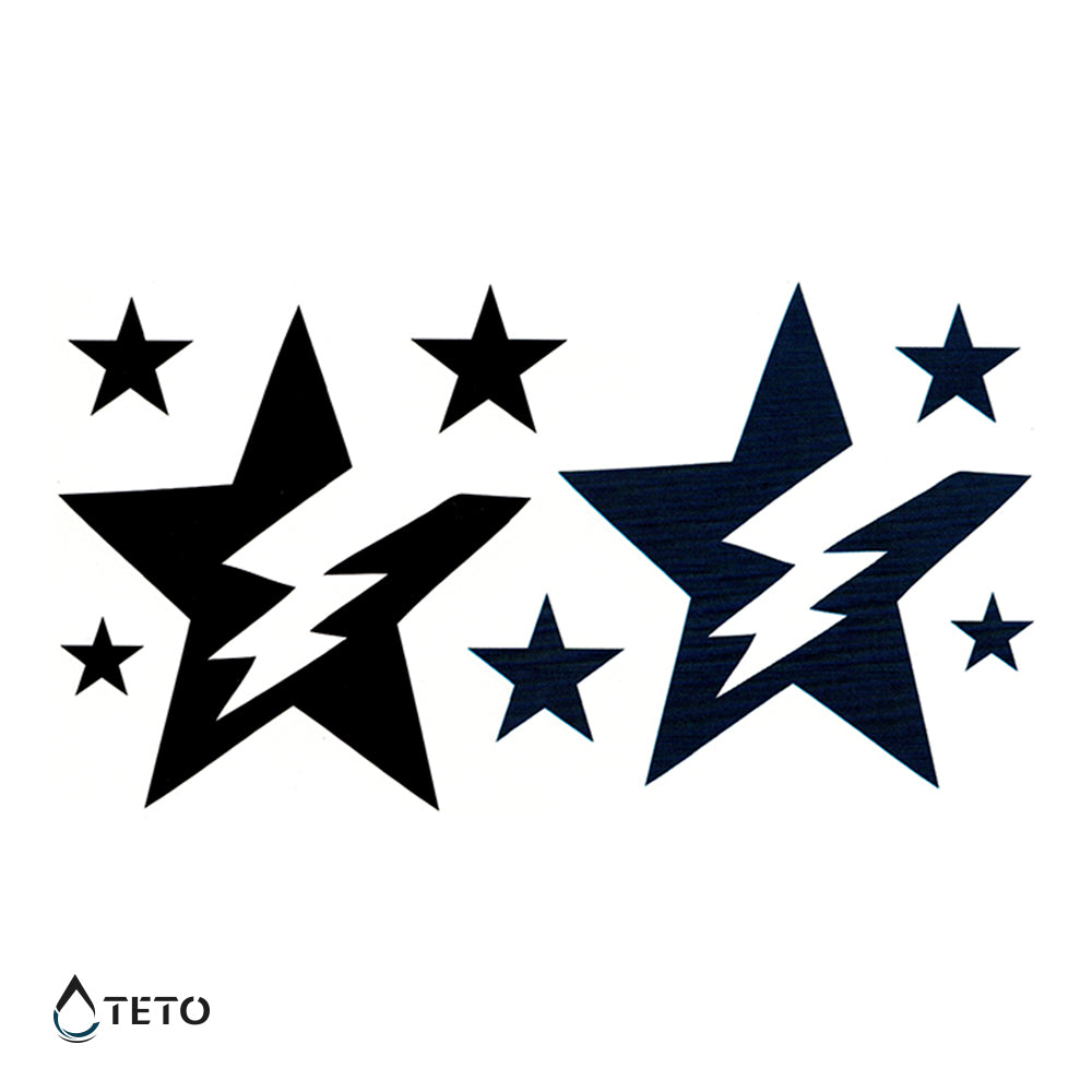 Stelle con fulmini - set