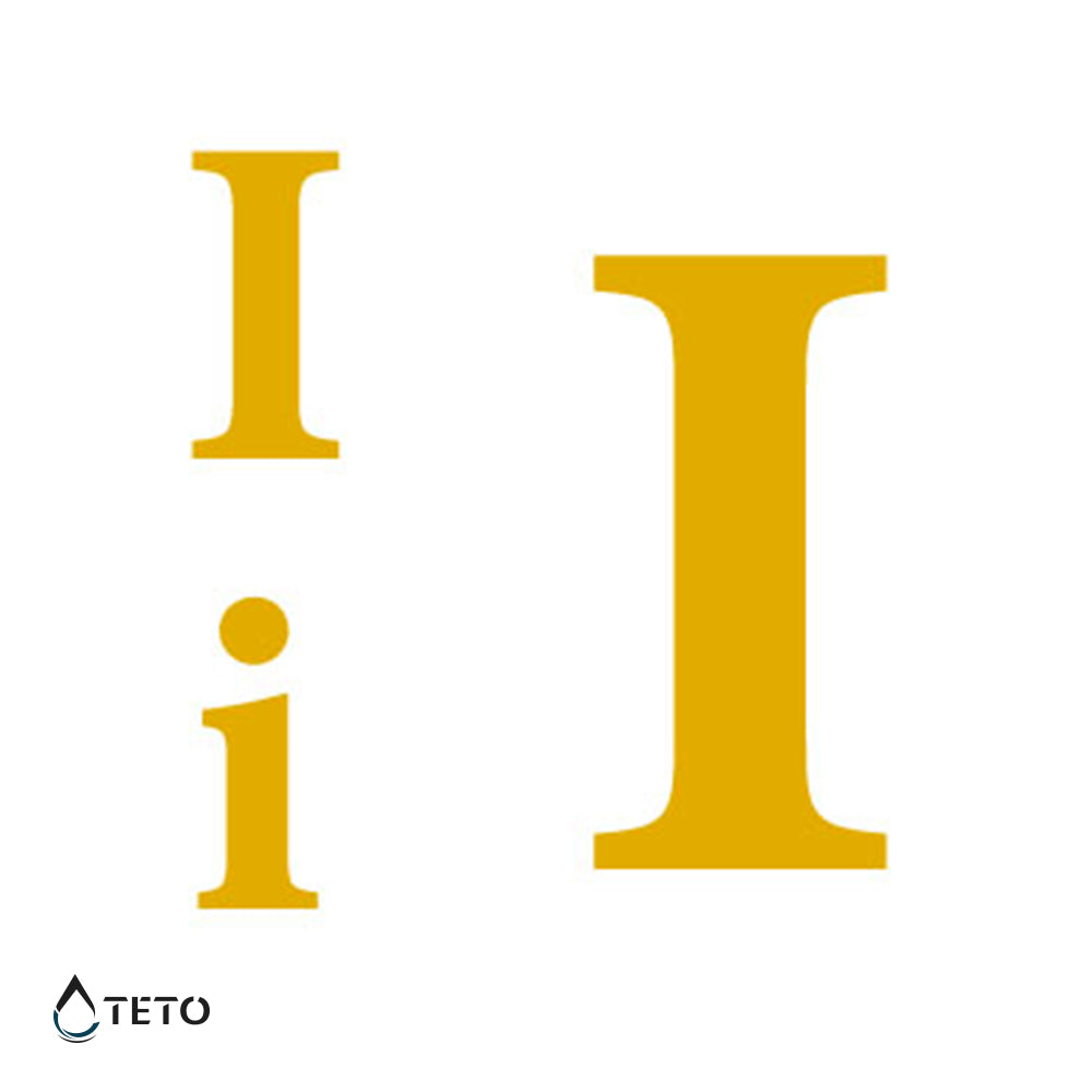 Lettera I - set - TETO Tatuaggi Temporanei