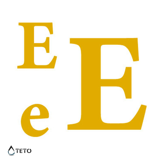 Lettera E - set - TETO Tatuaggi Temporanei