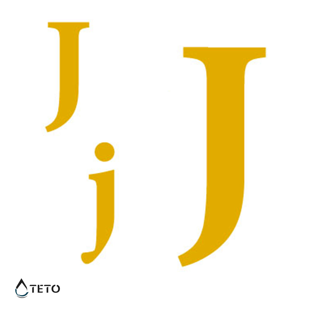 Lettera J - set - TETO Tatuaggi Temporanei