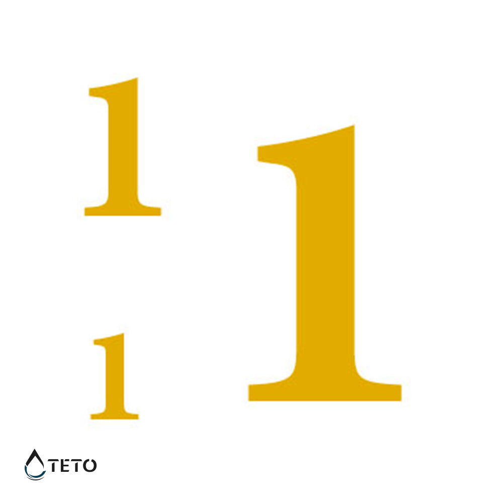Numero 1 - set - TETO Tatuaggi Temporanei