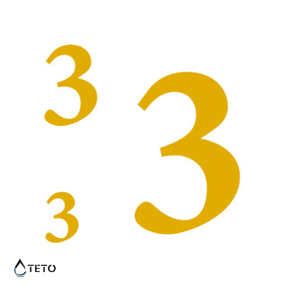 Numero 3 - set - TETO Tatuaggi Temporanei