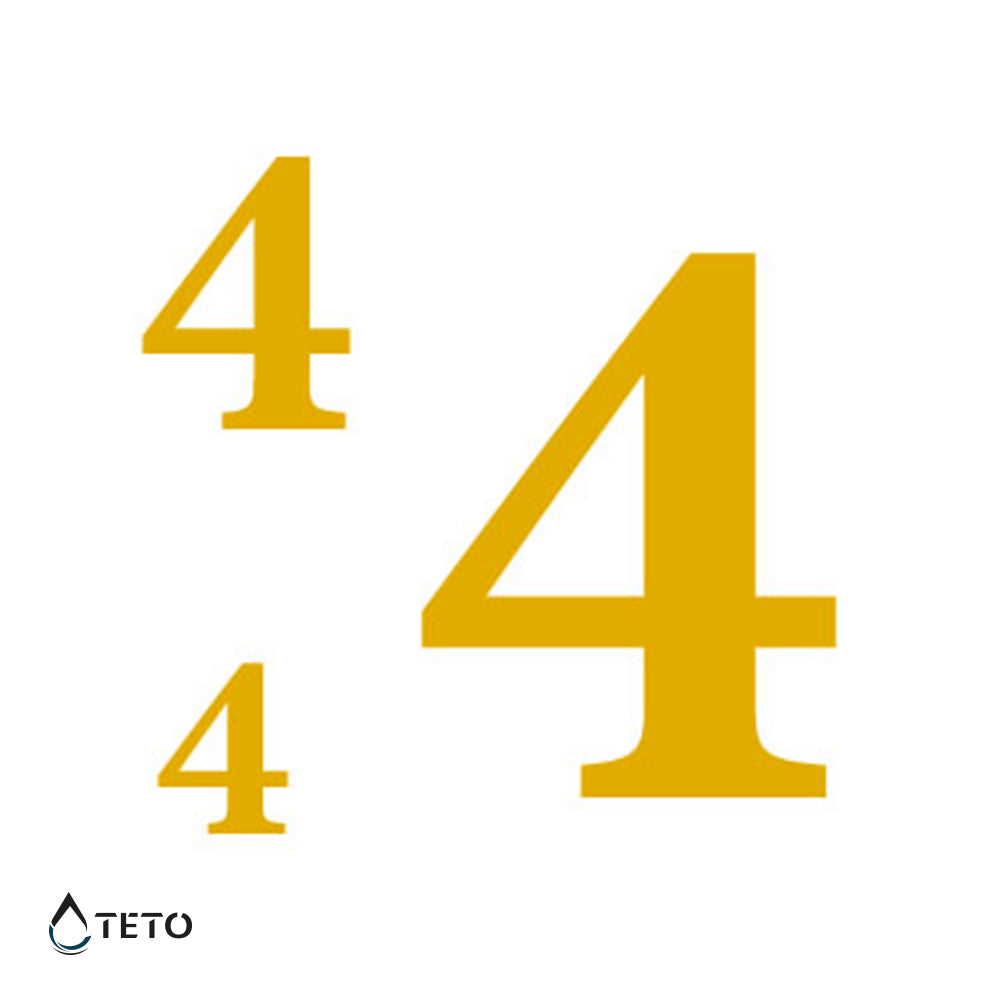 Numero 4 - set - TETO Tatuaggi Temporanei