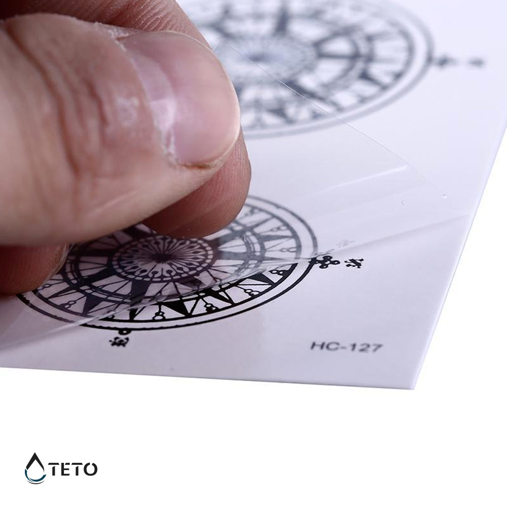 Bussola bicolore - set - TETO Tatuaggi Temporanei