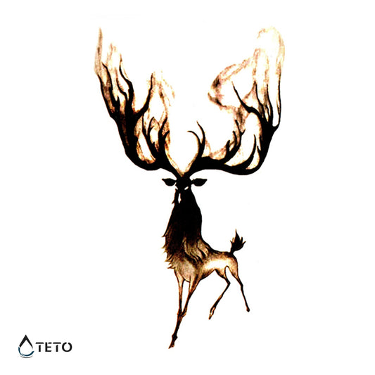 Cervo misterioso - TETO Tatuaggi Temporanei