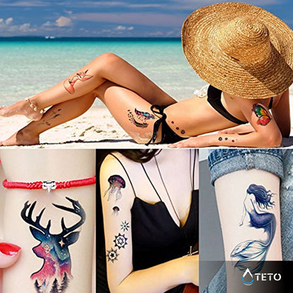 Cervo notturno - TETO Tatuaggi Temporanei