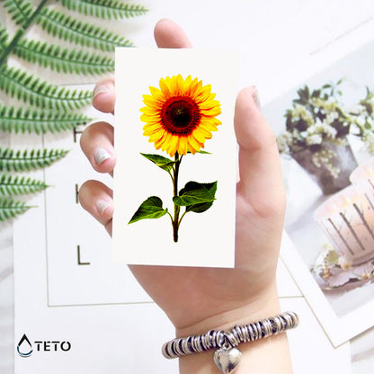 Girasole - TETO Tatuaggi Temporanei
