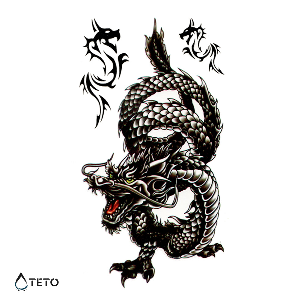 Dragoni - set - TETO Tatuaggi Temporanei