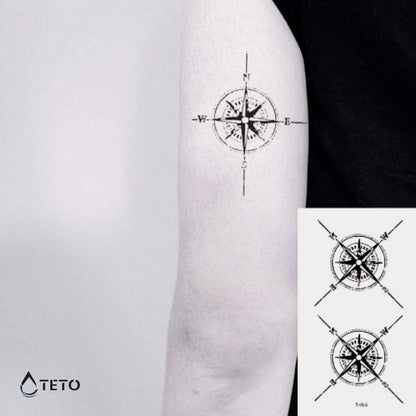 Bussola direzionale - set - TETO Tatuaggi Temporanei