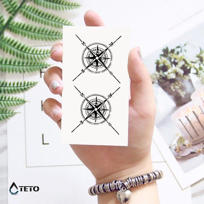 Bussola direzionale - set - TETO Tatuaggi Temporanei