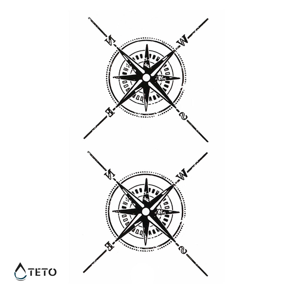 Bussola direzionale - set - TETO Tatuaggi Temporanei