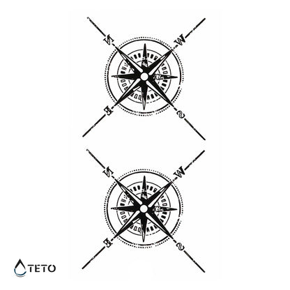 Bussola direzionale - set - TETO Tatuaggi Temporanei