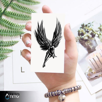 Angelo caduto triste - TETO Tatuaggi Temporanei
