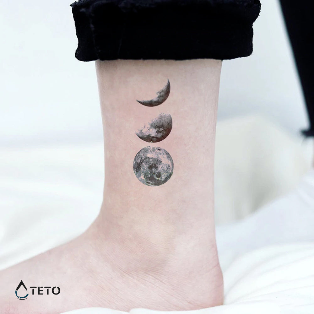 Fasi della luna - set - TETO Tatuaggi Temporanei