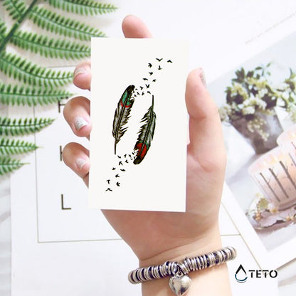 Piuma con uccelli - set – Tipo B