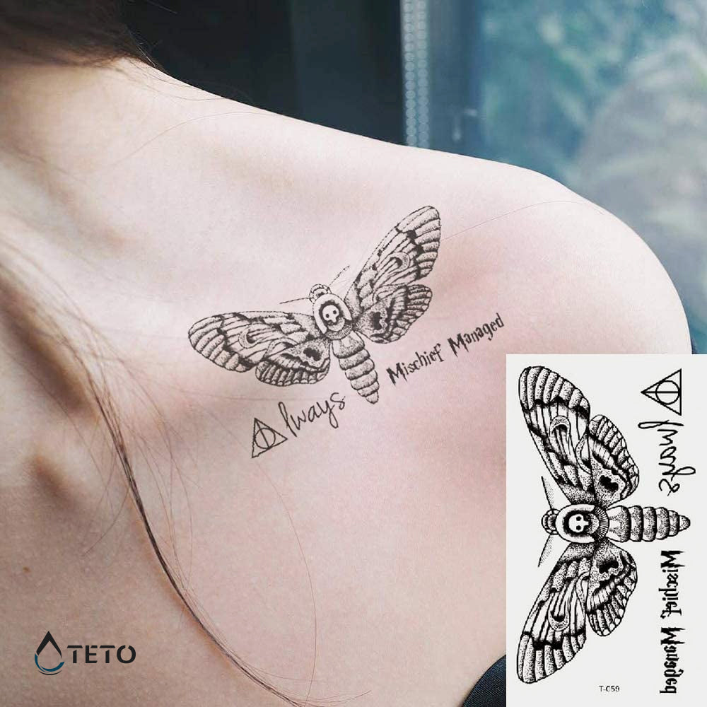 Farfalla della morte / Harry Potter – set - TETO Tatuaggi Temporanei