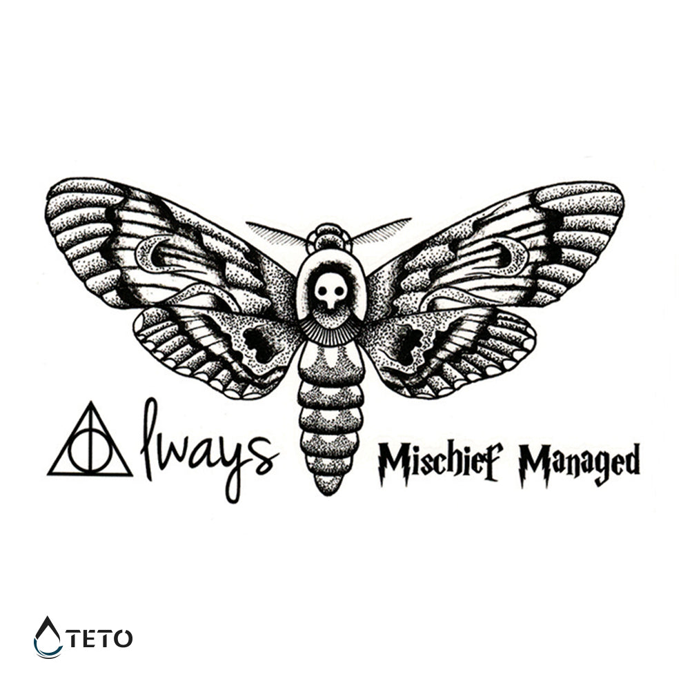 Farfalla della morte / Harry Potter – set - TETO Tatuaggi Temporanei