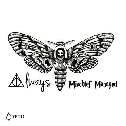 Farfalla della morte / Harry Potter – set - TETO Tatuaggi Temporanei
