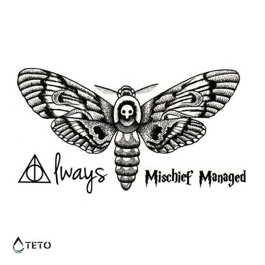 Farfalla della morte / Harry Potter – set - TETO Tatuaggi Temporanei