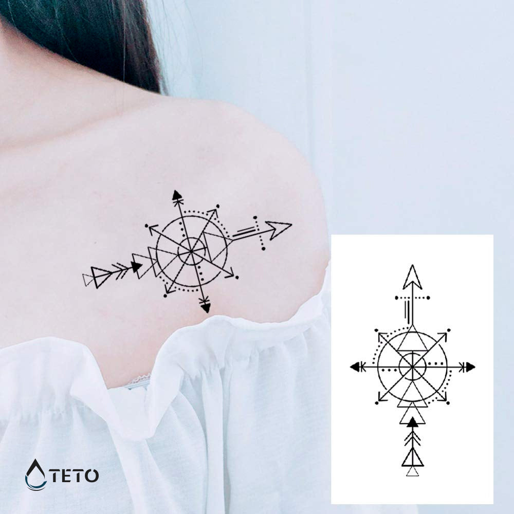 Freccie in bussola - TETO Tatuaggi Temporanei
