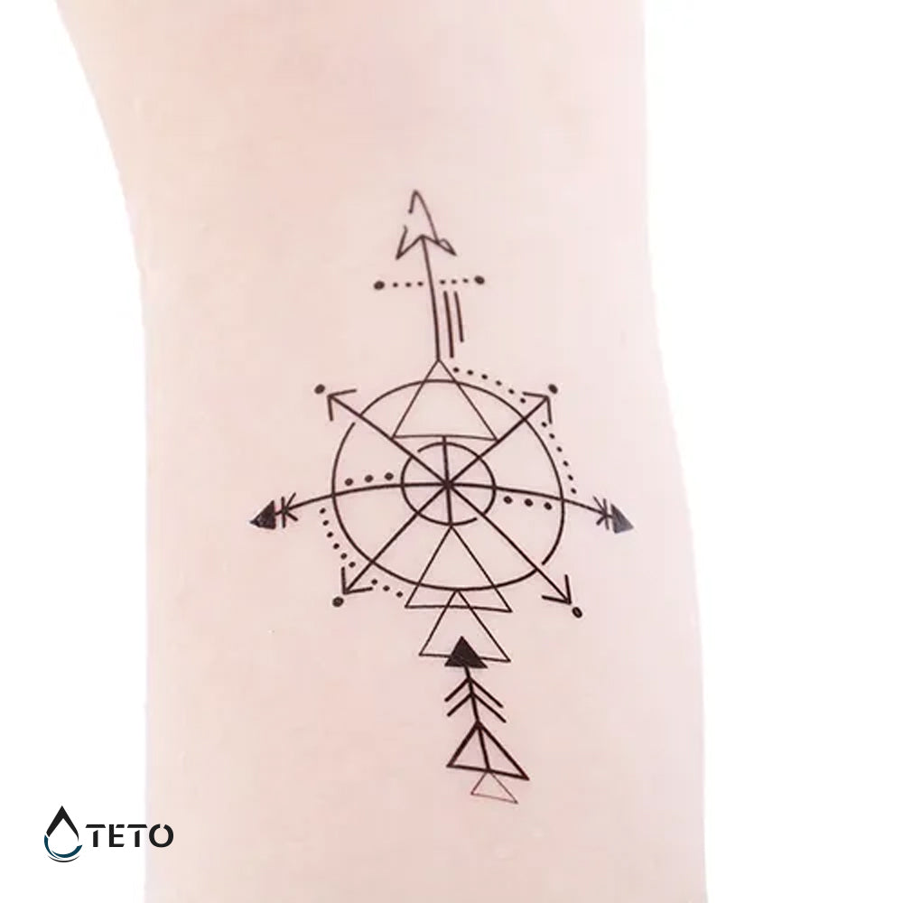 Freccie in bussola - TETO Tatuaggi Temporanei