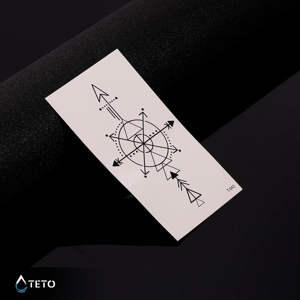 Freccie in bussola - TETO Tatuaggi Temporanei
