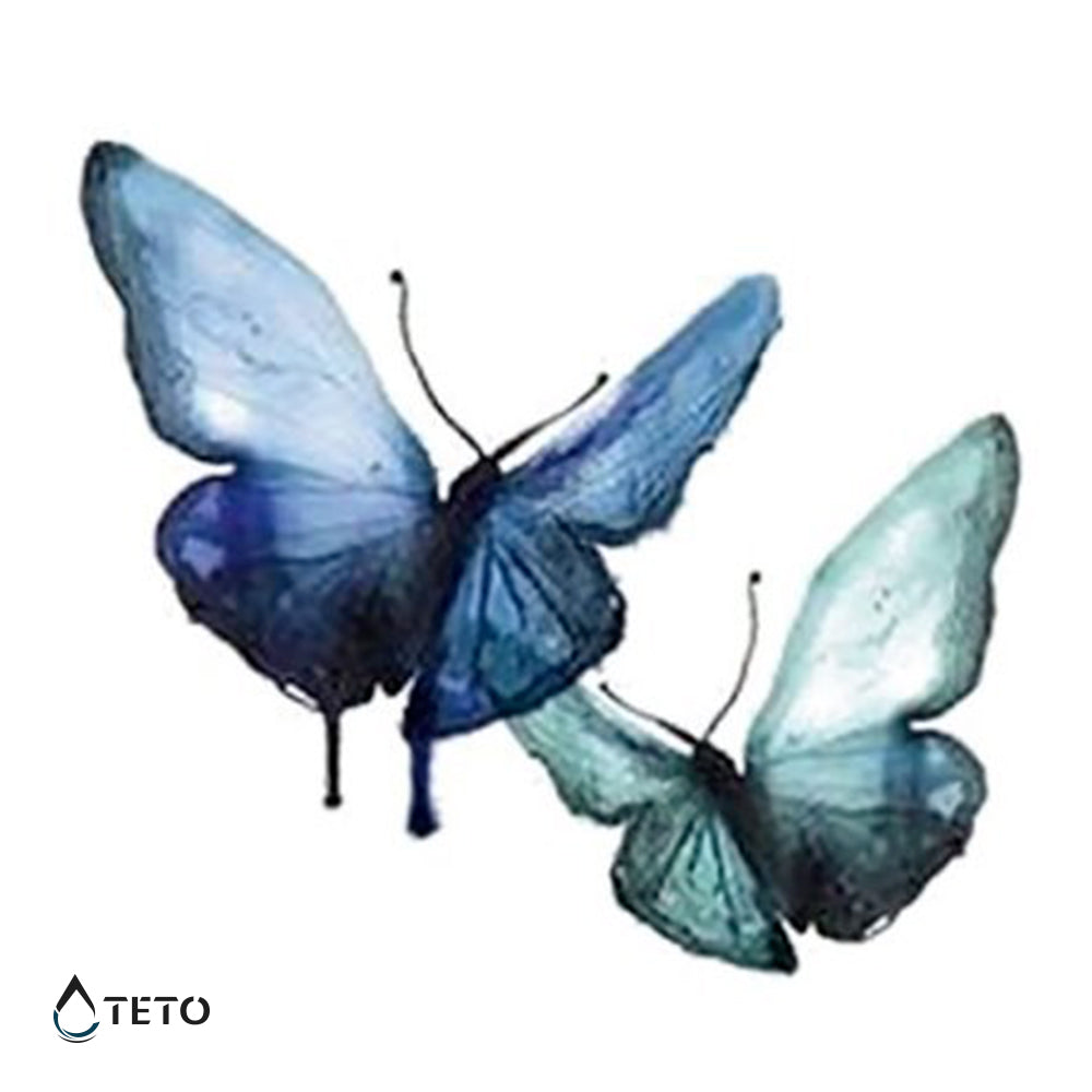 Farfalle blu - TETO Tatuaggi Temporanei