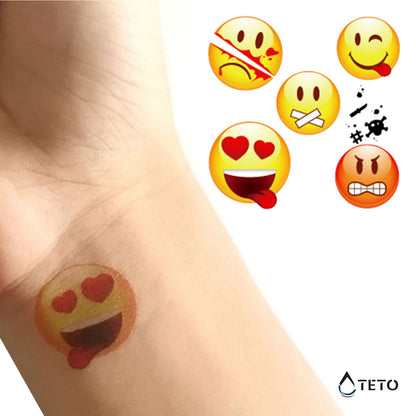 Emoticon Tipo A – set - TETO Tatuaggi Temporanei