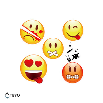 Emoticon Tipo A – set - TETO Tatuaggi Temporanei