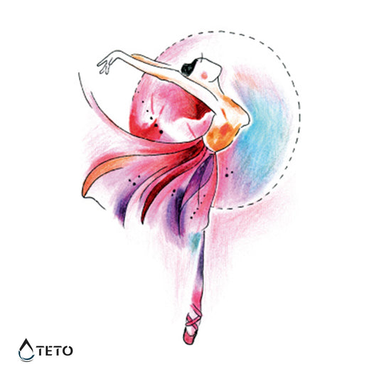Ballerina - TETO Tatuaggi Temporanei