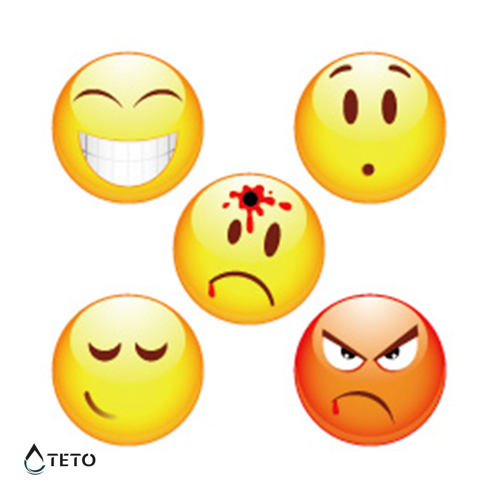 Emoticon Tipo B – set - TETO Tatuaggi Temporanei