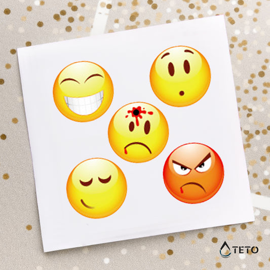 Emoticon Tipo B – set - TETO Tatuaggi Temporanei