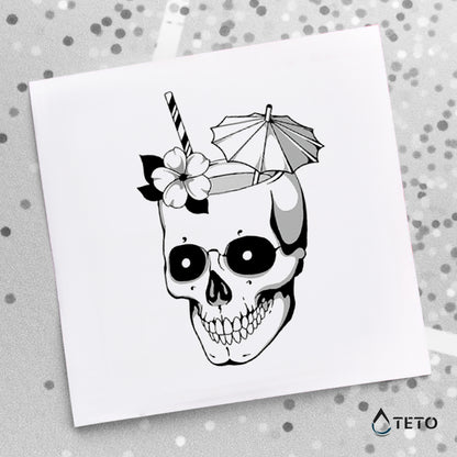 Teschio da spiaggia - TETO Tatuaggi Temporanei