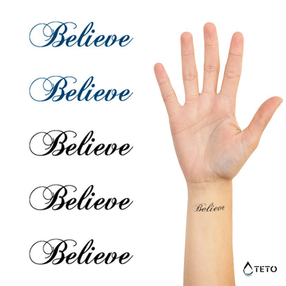 Io credo - set - TETO Tatuaggi Temporanei