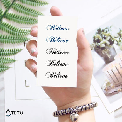 Io credo - set - TETO Tatuaggi Temporanei