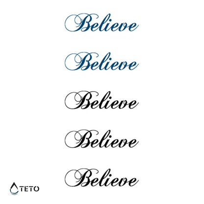 Io credo - set - TETO Tatuaggi Temporanei